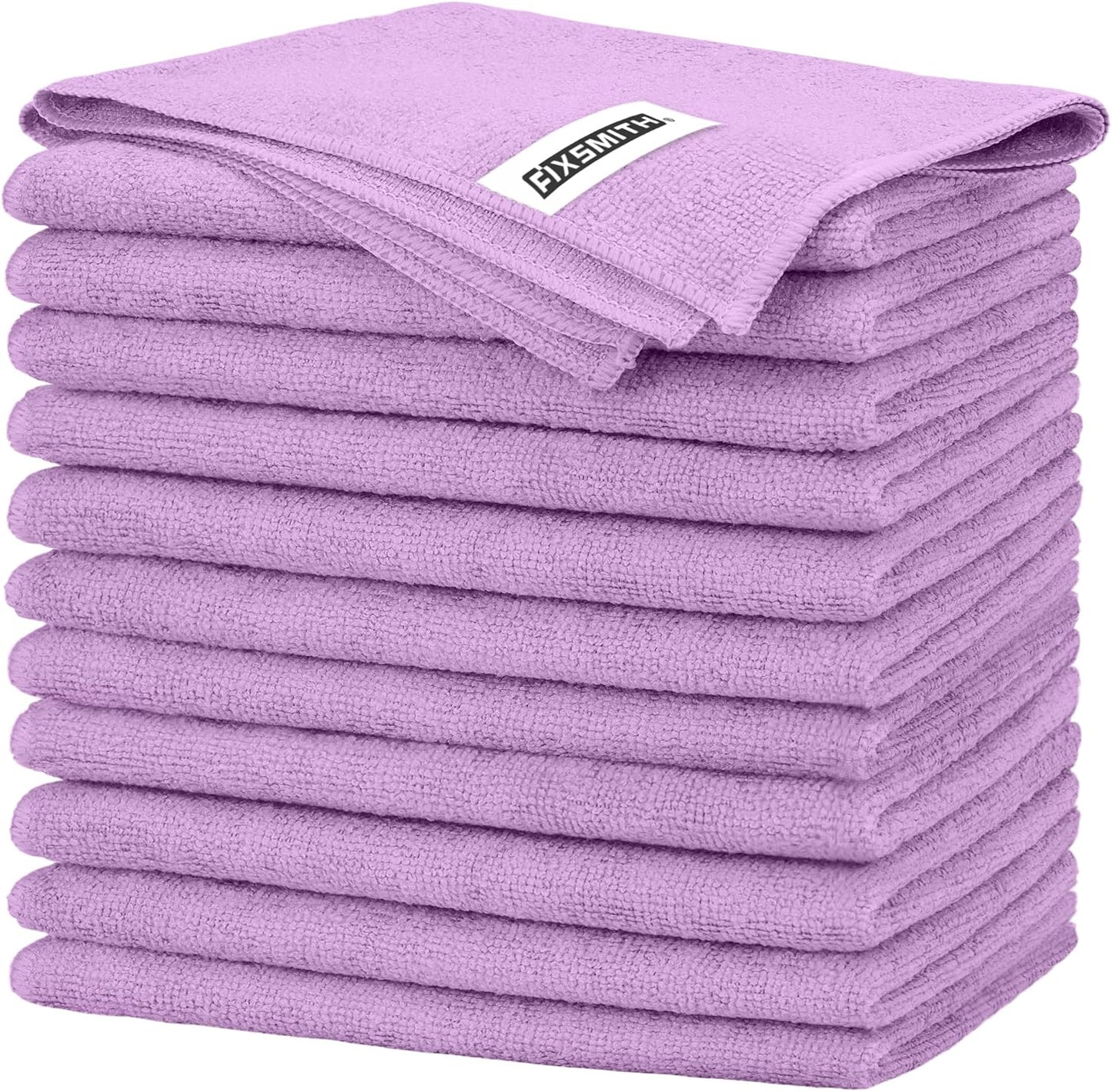 FIXSMITH Microfiber Cleaning Cloth - Pack of 50, Microfiber Towels for Cars 16 x 12 in, Highly Absorbent Cleaning Rags, Lint-Free, Streak-Free Cleaning Cloths for Car Kitchen Home Office