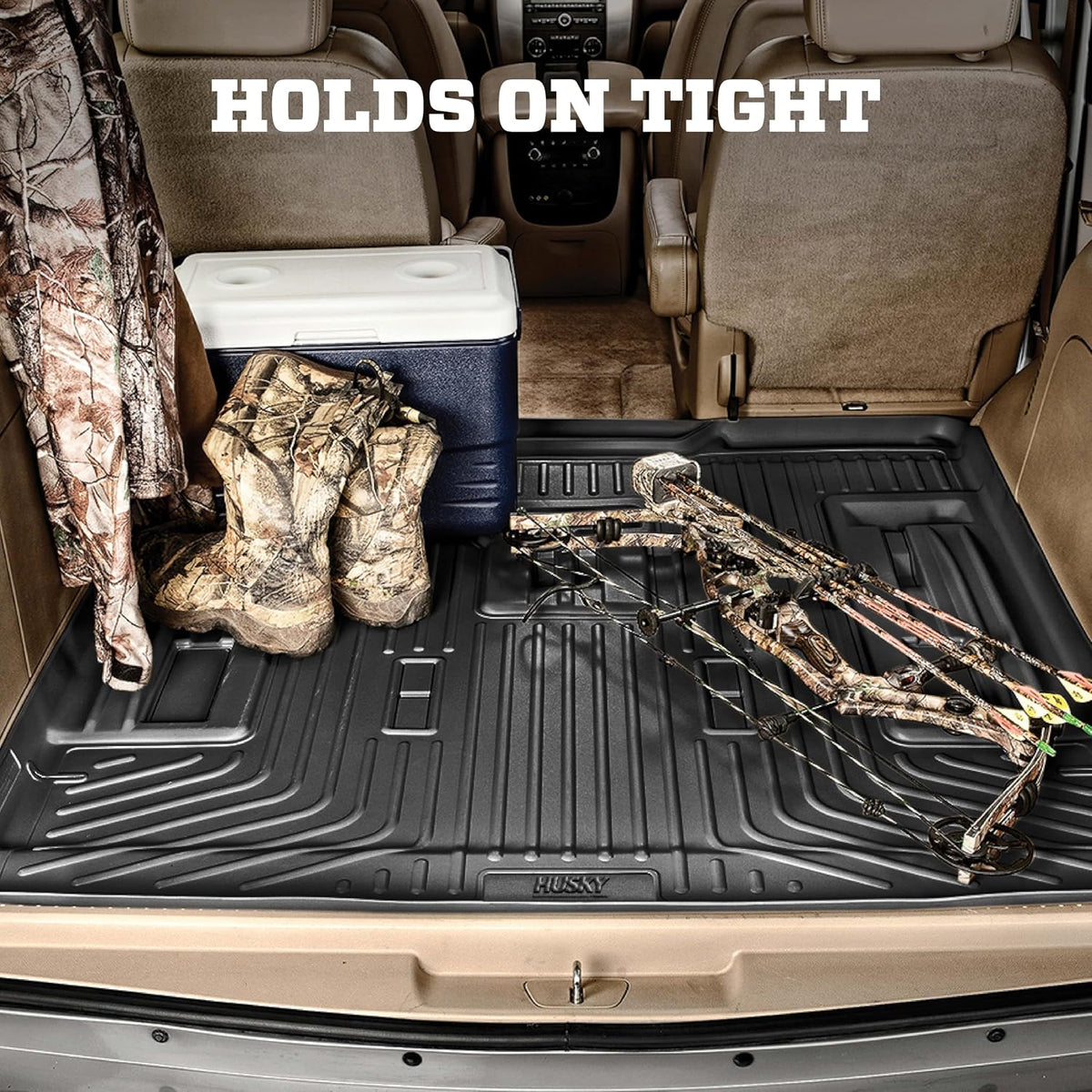 Husky Liners Weatherbeater Floor Mats | Fits 2016 - 2021 Honda Civic Coupe/Sedan/Hatchback (See Description); 2019 - 2021 Honda Insight | Front & 2nd Row, 3-pc Black - 98461