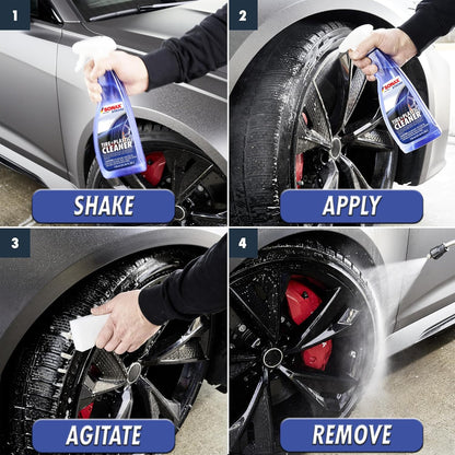 SONAX Tire Cleaner | Powerful Foaming Spray Removes Tire Grime, Brake Dust & Old Dressings | Safe on All Tires & Wheels | Deep Black Finish & Shine Enhancer | Professional Strength | 269400 | 750 ml