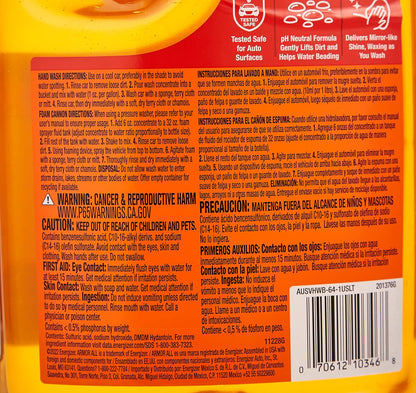 Armor All Ultra Shine Car Wash and Car Wax,Cleaning Fluid for Cars,Trucks,Motorcycles,64 Fl Oz Each,(Pack of 3)