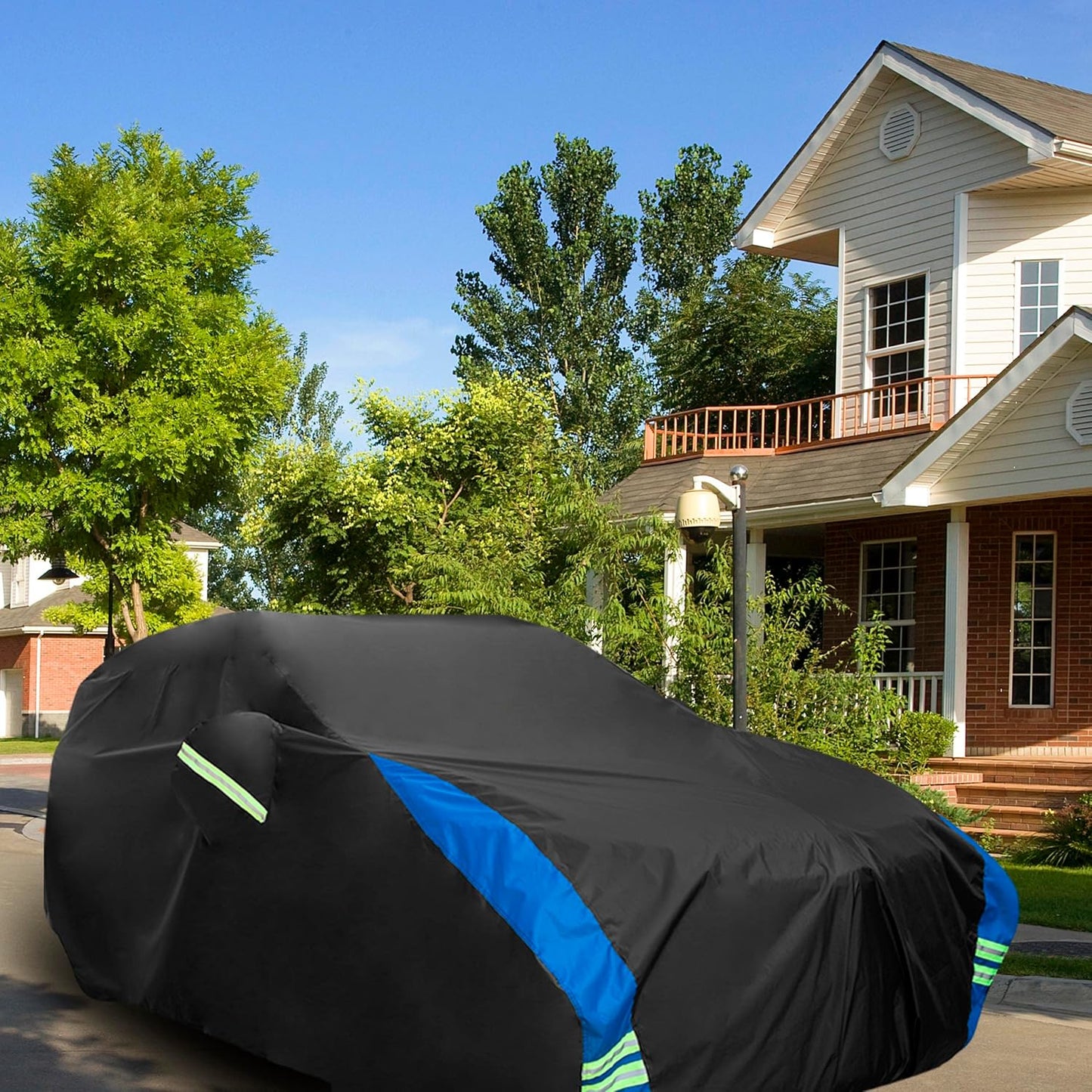 Avecrew Car Cover Waterproof All Weather for Automobiles, Outdoor Heavy Duty Full Exterior Covers for Sedan(194"-208")