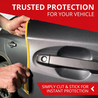 All-Fit Automotive Car Door Edge Protector – Universal DIY Edge Trim to Prevent Scratches & Dings – Flexible Adhesive Molding Trim for Cars, Trucks & SUVs (10 Ft - Black)