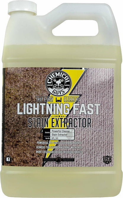 Chemical Guys Lightning Fast Carpet and Upholstery Stain Extractor - Chemical Guys Carpet Cleaner, Great for Fabric, Upholstery, Cars, Home, Office, Furniture, and More, Fresh Scent - 16 oz