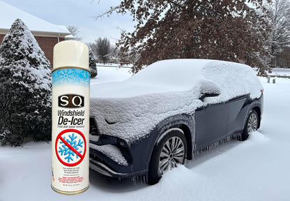 SQ Windshield De Icer Frost and Snow Remover, 14.5 oz per can (12)