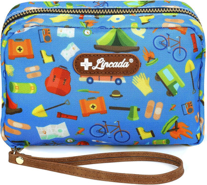 Portable Travel First Aid Kit for Kids and Adults, 143 Pieces All-Purpose Emergency First Aid Kit for Home, Car, Diaper Bag, Survival, Camping, Hiking, and More