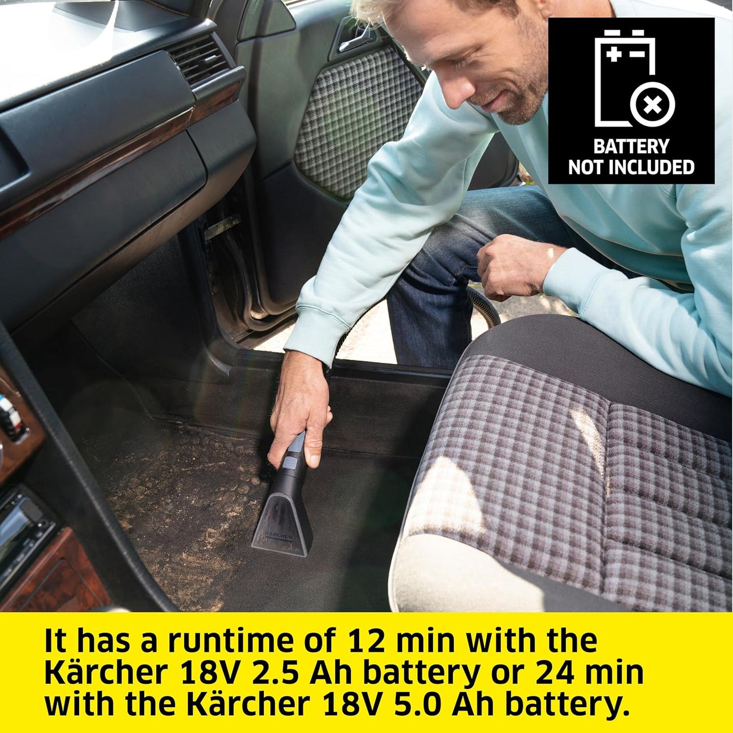 Kärcher Puzzi 10/1 Commercial Carpet Extractor 12.5 PSI - Spot Cleaner, Stain Remover, Area Rugs, Car and Auto Detailing, Carpet and Upholstery Cleaner - Onboard Accessory Storage - 4.9 Gallon