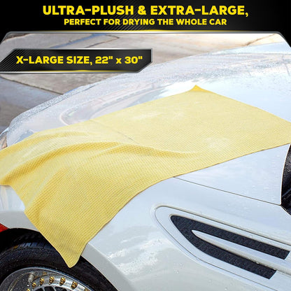 Meguiar's Water Magnet Microfiber Drying Towel, Premium Car Wash Microfiber Towel that’s Super Plush, Water Absorbent & Scratch-Free Big Microfiber Towels for Cars, 1 Pack