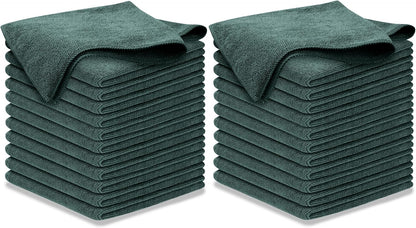 USANOOKS Premium 300GSM Microfiber Cleaning Cloth - 12.5"x12.5" High Performance - 1200 Washes, Ultra Absorbent Microfiber Towels for Cars Undercarriage, Rims & Engine Bay Cleaning - Microfiber Cloth