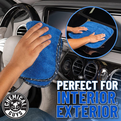 Chemical Guys Professional Grade Premium Microfiber Towels for Cars, Gold, 16" x 16", Ultra-Soft and Scratch-Free Car Detailing Cloths for Trucks, Motorcycles, and More - 24 Pack