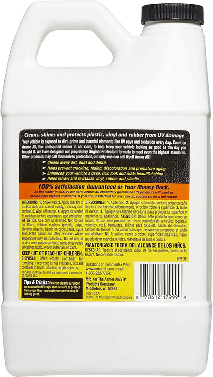 Armor All Car Protectant Refill by Armor All, Car Interior Cleaner with UV Protection, 1 Gal Each, White, 128 Fl Oz (Pack of 1)