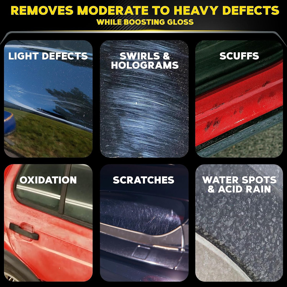 Meguiar’s Mirror Glaze M105 Ultra-Cut Compound, Car Rubbing Compound for Removing Scratches and Heavy Swirls While Adding Shine, Safe and Effective on All Glossy Car Paint and Clear Coats, 8 oz