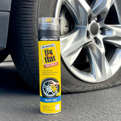 Fix-A-Flat S60420 Aerosol Emergency Flat Tire Repair and Inflator, for Standard Tires, Eco-Friendly Formula, Universal Fit for All Cars, 16 oz. (Pack of 1)