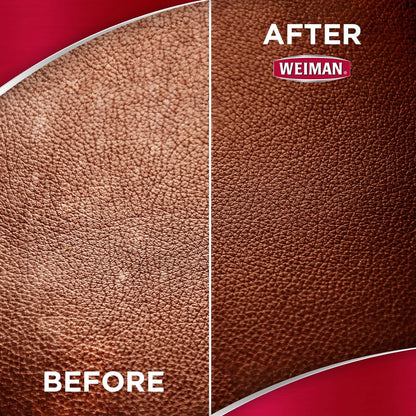 Weiman Leather Cleaner Wipes - Clean Condition UV Protection Help Prevent Cracking or Fading of Furniture, Car Interior, Couch, and Shoes, 4 Pack