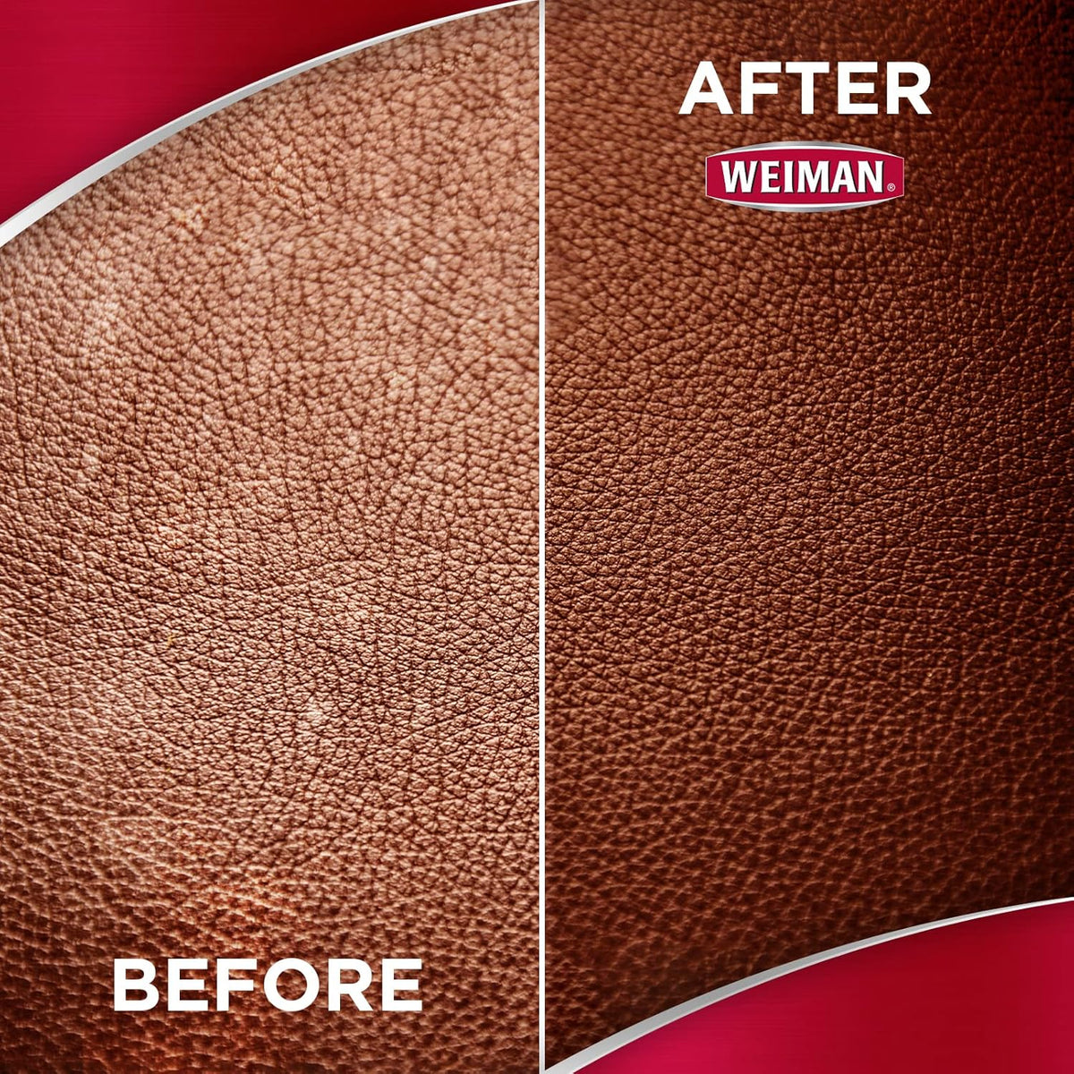 Weiman 3 in 1 Deep Leather Cleaner & Conditioner Cream - Restores Leather Surfaces - Use on Leather Furniture, Car Seats, Shoes, Bags, Jackets, Saddles