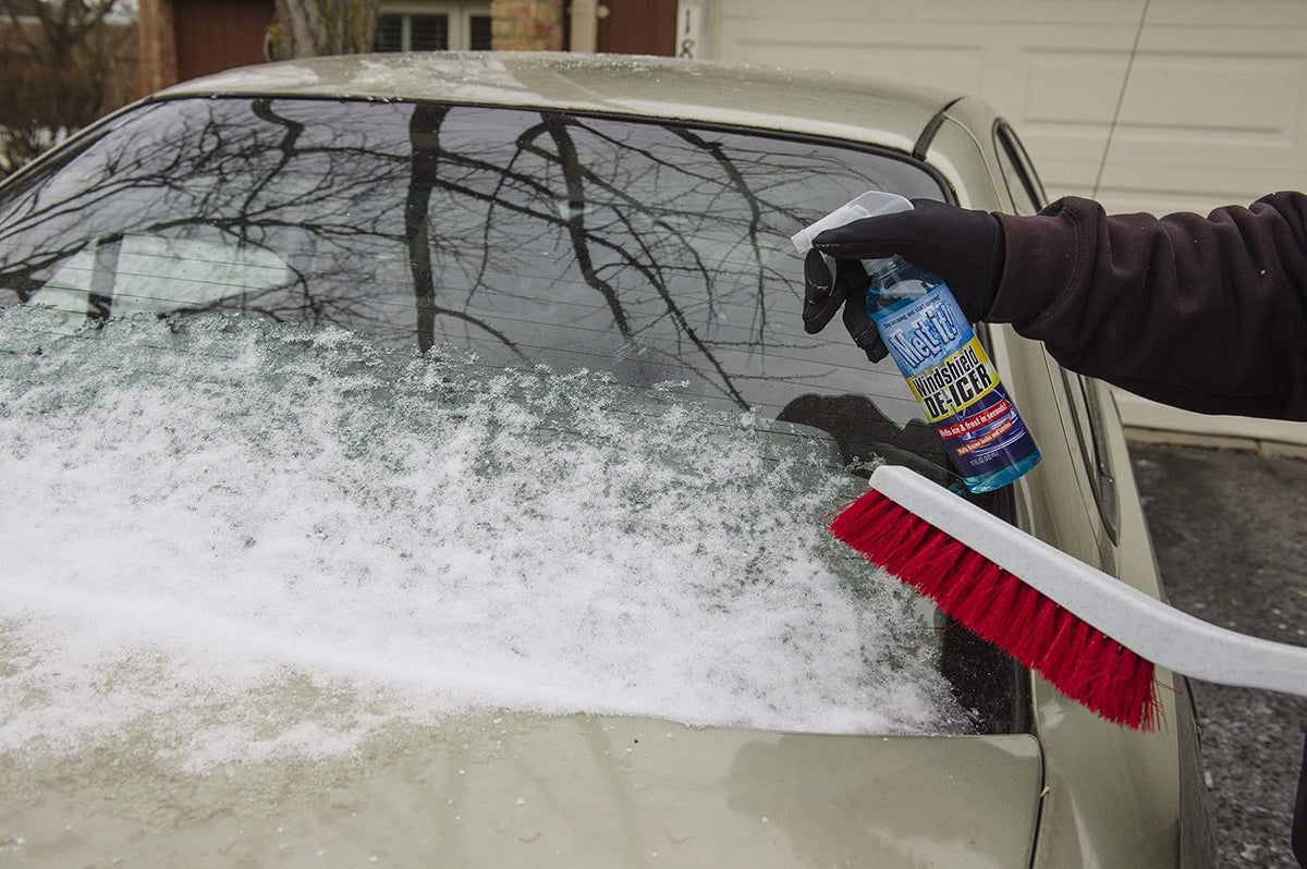 E·Z·R Windshield De-Icer. Melt it! Instantly Melts Ice & Winter Frost For Car Windshields, Windows, Mirrors, Key Locks, & Latches, Snow Melting Defrost Liquid For Car Window Cleaner, 17 Fl Oz, 2-Pack