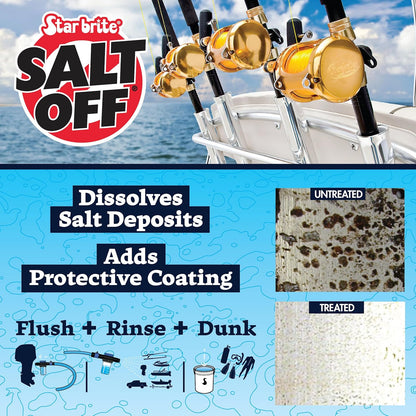 STAR BRITE Salt Off Concentrate - Ultimate Salt Remover Wash & Marine Engine Flush for Boats, Vehicles, Trailers, and More - 128 OZ Gallon (093900N)
