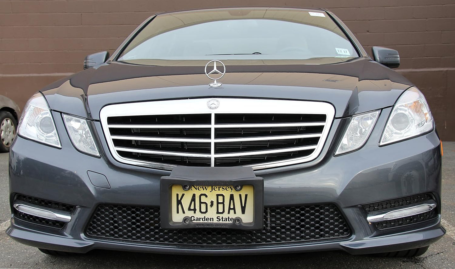 BumpShox - The Original Front Bumper Guard & Front Bumper Protection License Plate Frame. Tougher Than Steel! (BumpShox MAX (2.0" Thick))