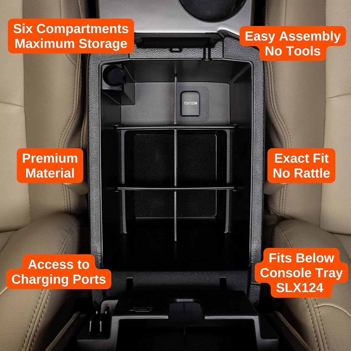 Vehicle OCD - Glove Box Organizer for Toyota 4Runner (2010-2024) and Lexus GX 460 (2010-2023)- Made in USA - SLX164
