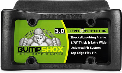 BumpShox - The Original Front Bumper Guard & Front Bumper Protection License Plate Frame. Tougher Than Steel! (BumpShox MAX (2.0" Thick))