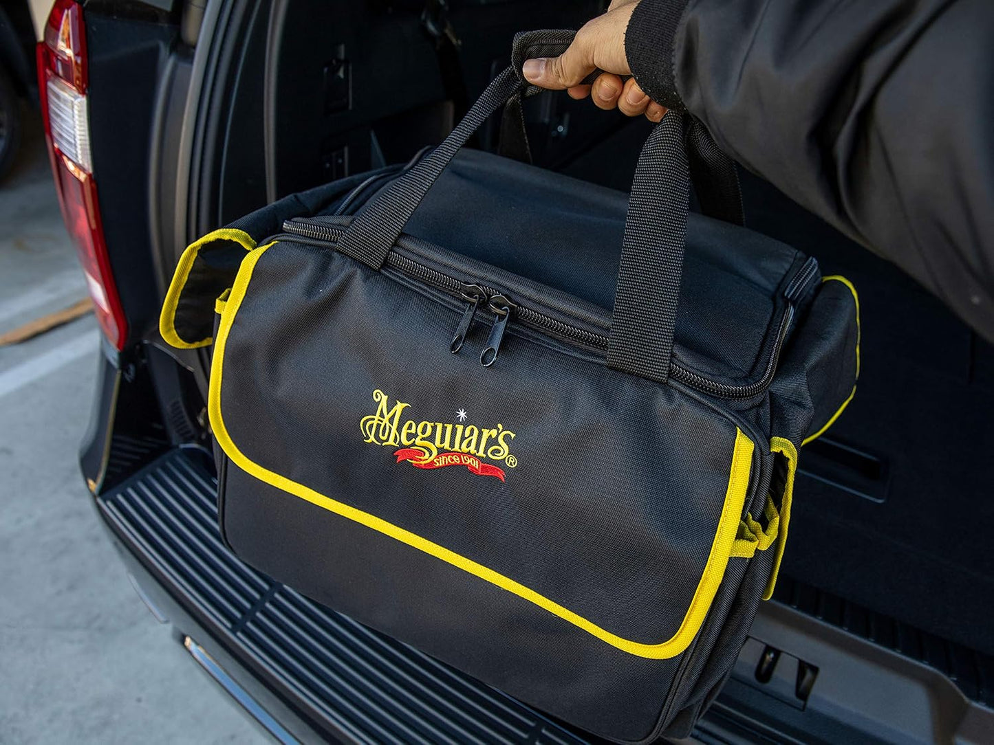 Meguiar's Detailing Bag - Premium Car Bag and Detailing Supply Organizer - Portable for All Your Favorite Supplies, Black