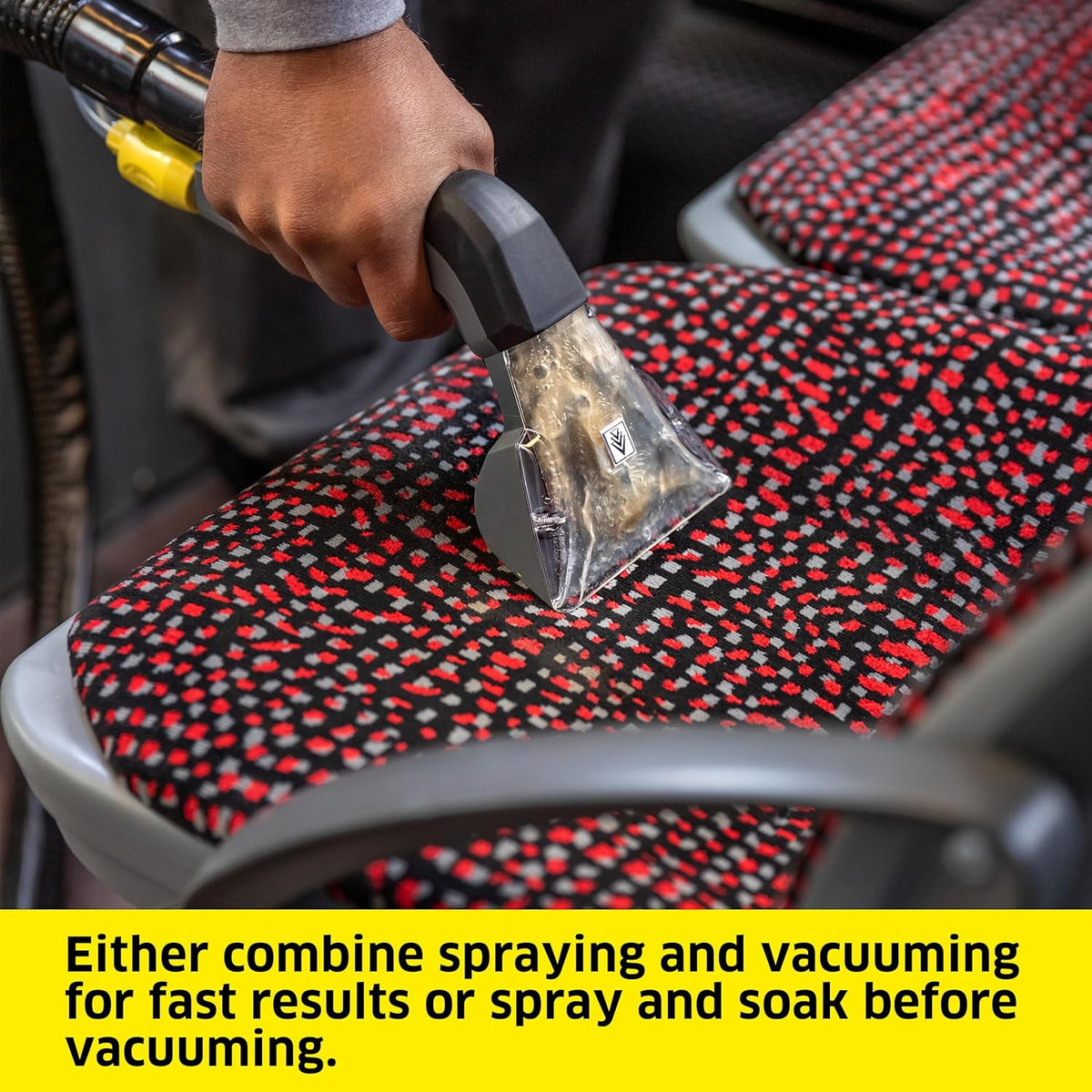 Kärcher Puzzi 10/1 Commercial Carpet Extractor 12.5 PSI - Spot Cleaner, Stain Remover, Area Rugs, Car and Auto Detailing, Carpet and Upholstery Cleaner - Onboard Accessory Storage - 4.9 Gallon