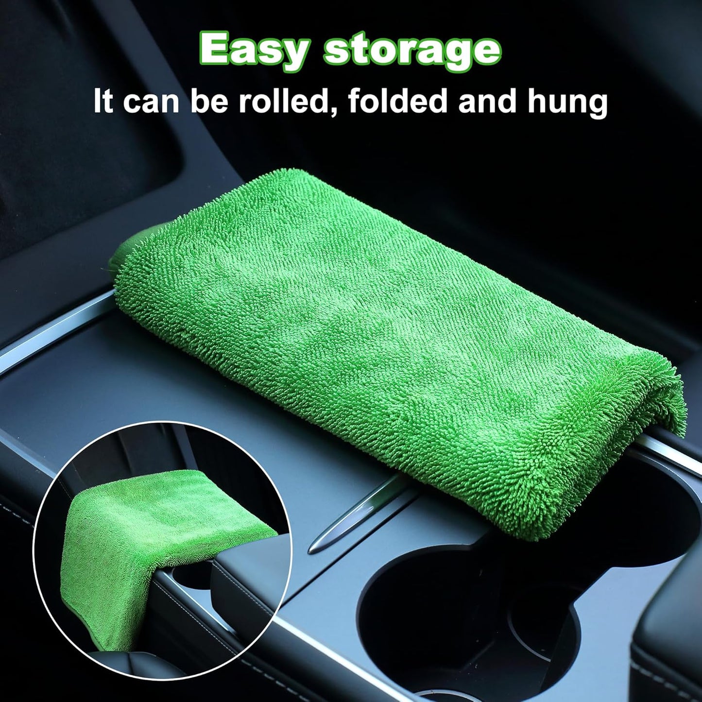 JOYMOOP Microfiber Towels for Cars, 2 Pack 35.4" x 23.6" Car Drying Towel, Dark Gray Reusable Car Towel, Quick Drying Car Microfiber Cleaning Cloth for RVs, SUVs, Trucks
