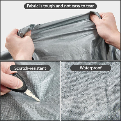 6 Layers Car Cover Waterproof All Weather Car Cover Waterproof All Weather, Outdoor Full Exterior Cover Rain Sun UV Snowproof Protection with Zipper Cotton for SUV (185-190inch)