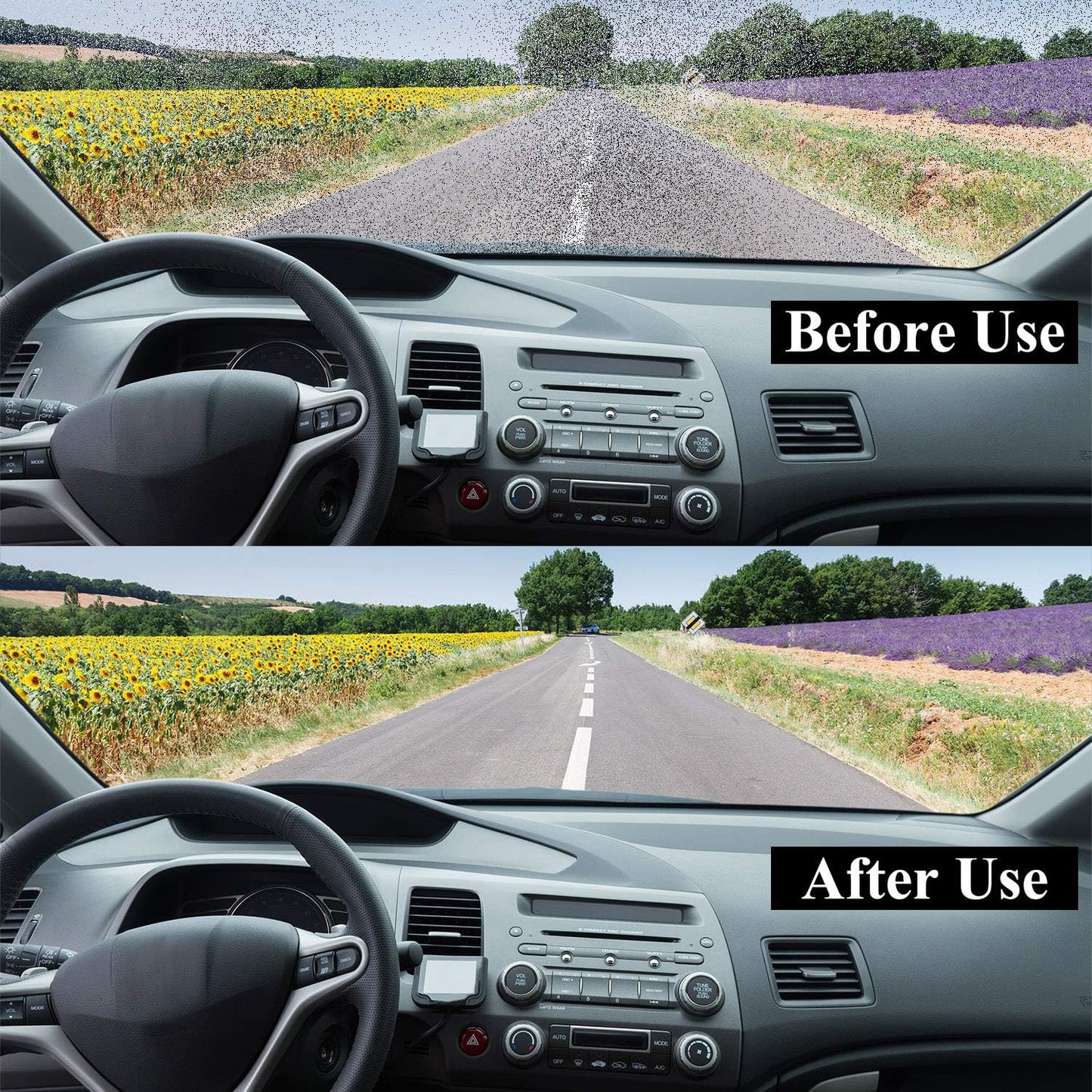 Boao 100 Pcs Car Windshield Washer Tablets Cleaning Washer Fluid Tablets Glass Concentrated Cleaner Windshield Wiper Fluid Solid Effervescent Remove Auto Glass Stains Clear Car Vision