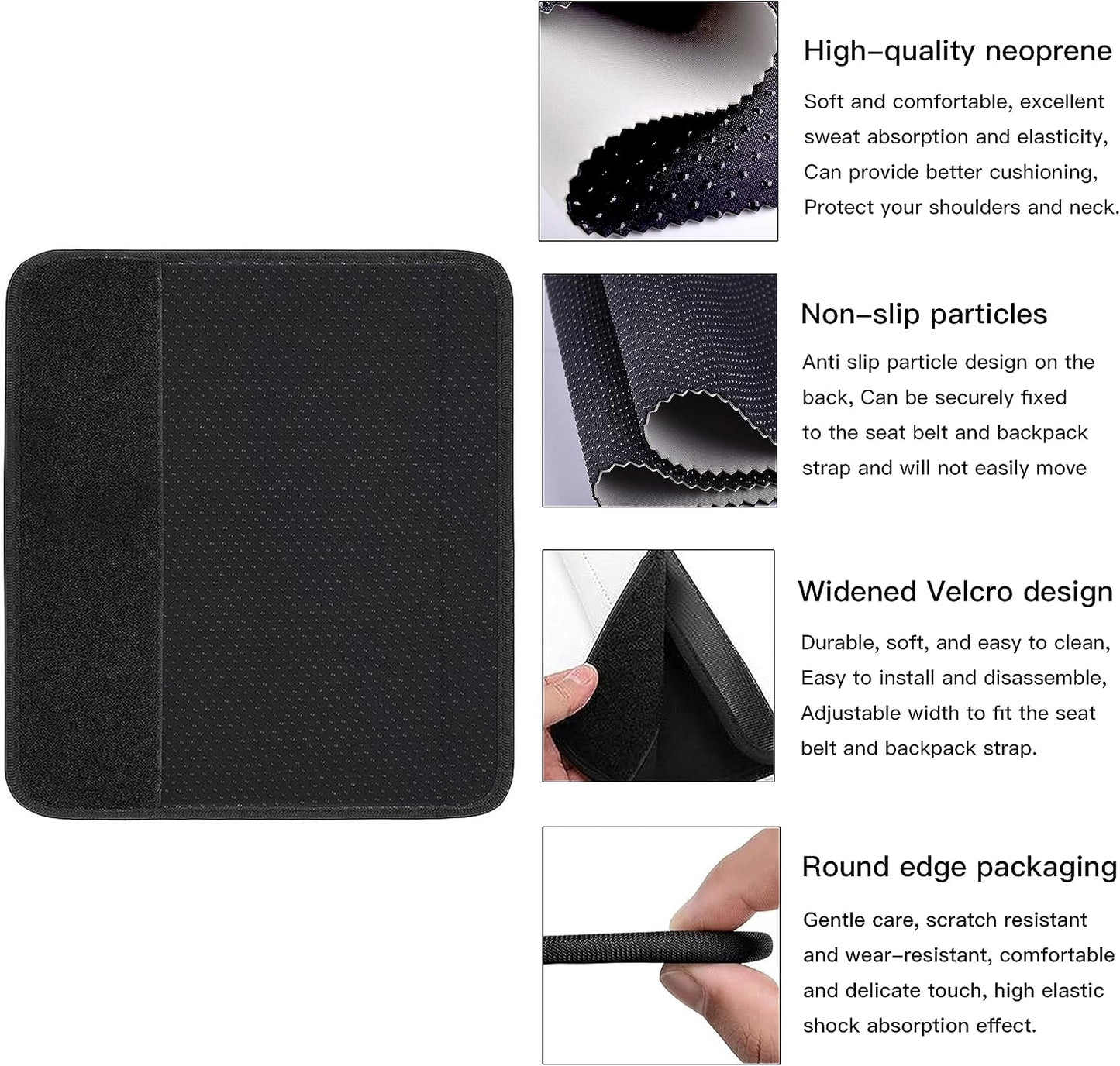 Car Seat Belt Pad Cover, 2-Pack Soft Car Safety Seat Belt Strap Shoulder Pad for Adults and Children, Suitable for Car Seat Belt, Backpack, Shoulder Bag (Pretty Mandala)