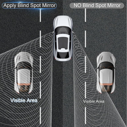 BFXM Blind Spot Mirrors 2 Pack, Car Accessories Frameless Side Mirror Blindspot Convex HD Glass, Side View Mirror Blindspot with Wide Angle Adjustable Stick for Car SUV and Trucks