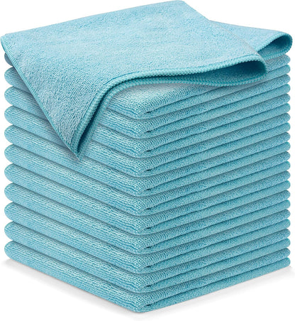 USANOOKS Microfiber Cleaning Cloth Grey - 12 Pcs (12.5"x12.5") - High Performance - 1200 Washes, Ultra Absorbent Microfiber Towel Weave Grime & Liquid for Streak-Free Mirror Shine - Car Washing Cloth