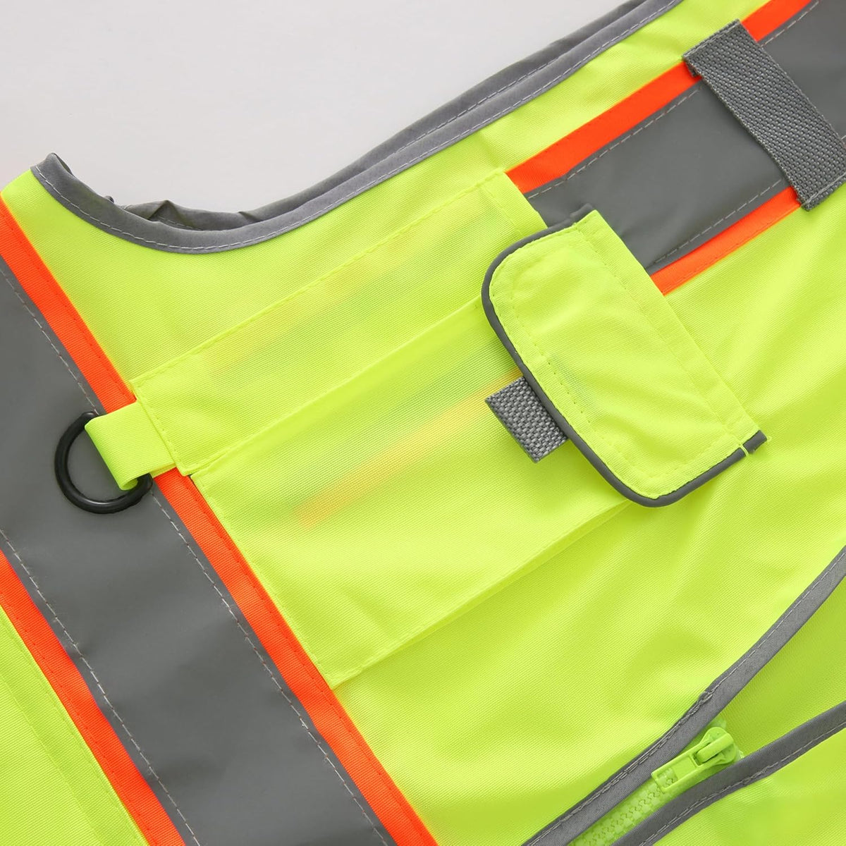 XIAKE Reflective Safety Vest for Men & Women High Visibility Class 2 Vest with Pockets Meets ANSI Standards
