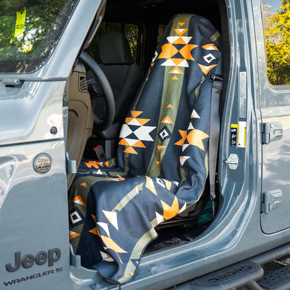 Sprints Athletic Running Towel, Full-Sized, Car Seat Cover - Performance Microfiber (Garden of Races Past)