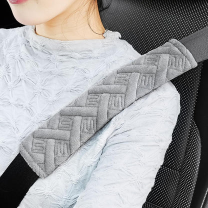 JUSTTOP 2-Pack Universal Car Seat Belt Pads Cover for A More Comfortable Driving, Seat Belt Shoulder Strap Covers Harness Pad for Car Interior Accessories(Black)