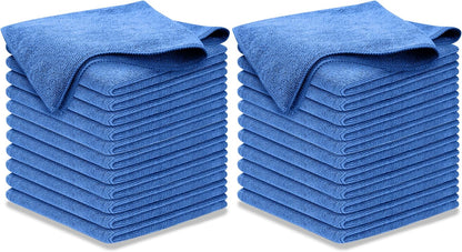 USANOOKS Premium 300GSM Microfiber Cleaning Cloth - 12.5"x12.5" High Performance - 1200 Washes, Ultra Absorbent Microfiber Towels for Cars Undercarriage, Rims & Engine Bay Cleaning - Microfiber Cloth