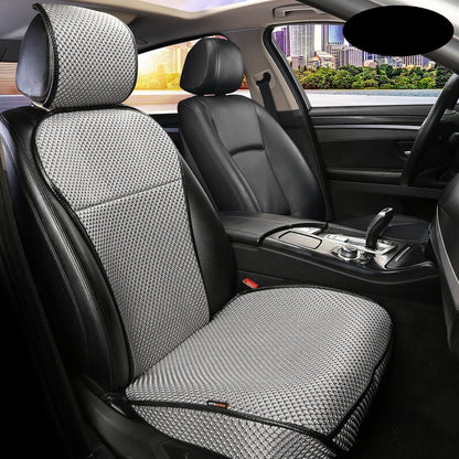 Auto Newer Luxury Breathable Car Seat Cover Fit Four Seasons, Universal Front of Car Seat Cushions, Bottom Seat Covers of Full Wrapped Edge,Universal Fit for 95% Cars,SUV,Pickup(Beige，2PCS)