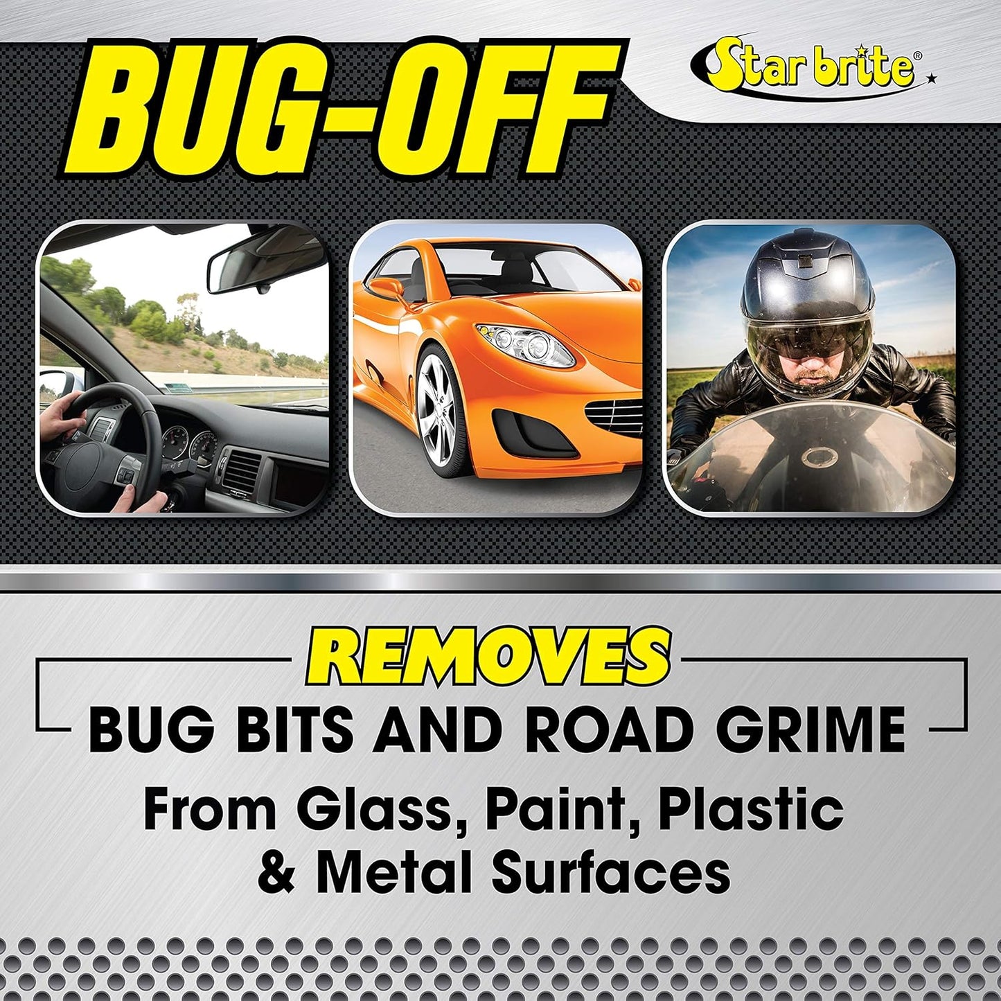 STAR BRITE Bug-Off - Bug Bit & Road Grime Remover for Cars, Trucks, Motorcycles, RVs - Excellent for Glass, Paint, Plastic & Metal