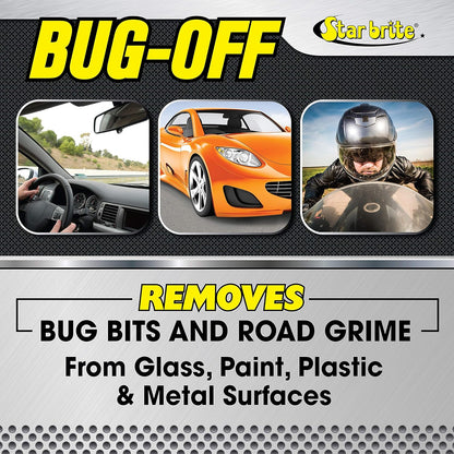 STAR BRITE Bug-Off - Bug Bit & Road Grime Remover for Cars, Trucks, Motorcycles, RVs - Excellent for Glass, Paint, Plastic & Metal