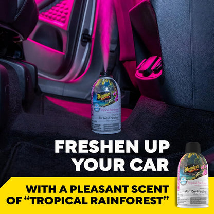 Meguiar’s Whole Car Air Refresher Odor Eliminator, Summer Breeze, 2 Oz— Car Air Freshener For Commuters, Detailers; Mist Refreshes Cabin For Sedan, Suv, Truck, Van