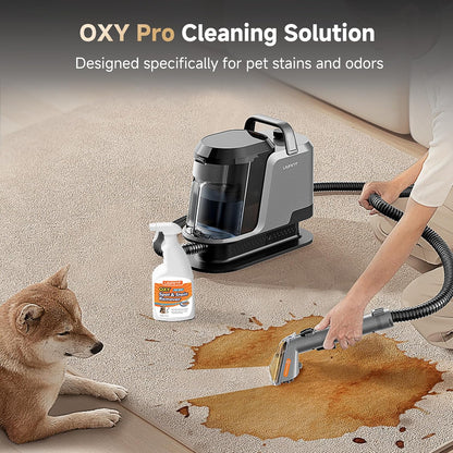 Uwant Carpet Cleaner Machine with Steam&Hot&Cold Water System 18Kpa Powerful Suction Upholstery Cleaner Machine with Pet Pro Cleaner for Pets, Carpet Steam Cleaner Set of 1