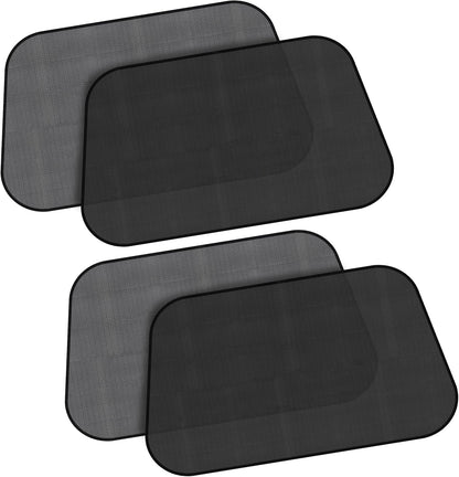EcoNour Car Window Shades for Baby (4 Pack) | Protects Baby from Window Sun & Heat | Sun Shade Side Windows for Kids | Automotive Sun Protection from UV | Child Safety Accessories | Medium - 20"x12"