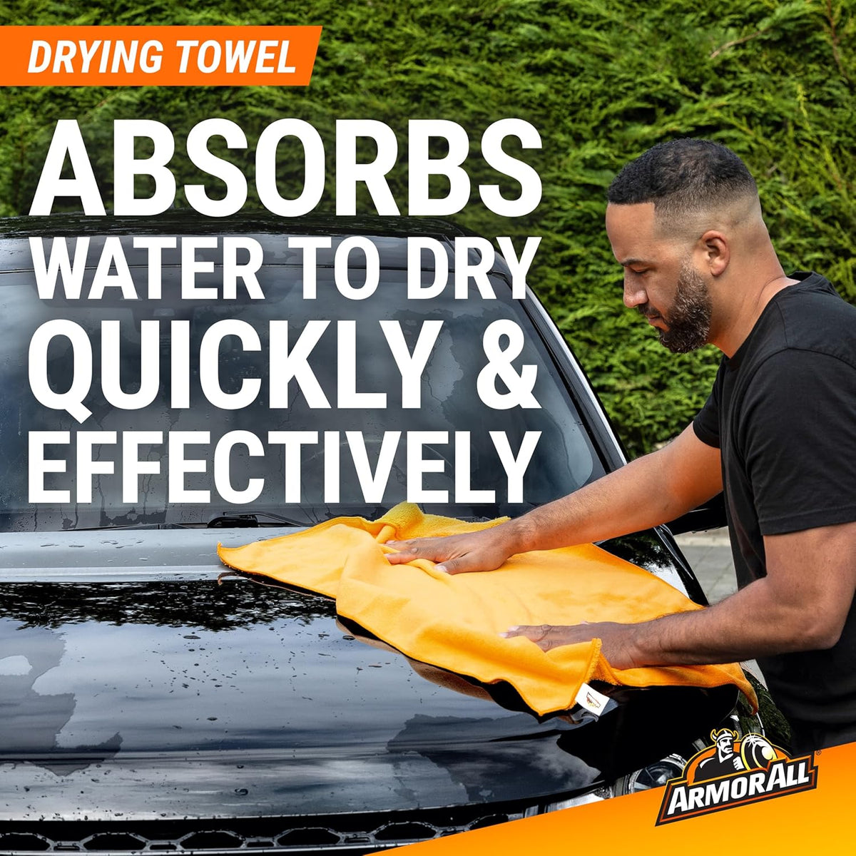Armor All Car Wash Kit - Complete 3-Piece Car Cleaning Set with Car Wash Soap, Wax, Microfiber Mitt & Drying Towel, Gift for Dad
