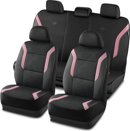 Skechers Memory Foam Seat Covers, Air Cool Mesh Thick Car Seat Covers, Car Seat Covers Front Seats Airbag Compatible, Universal Automotive Comfort for Most Cars, Vans, Trucks, SUV,Black