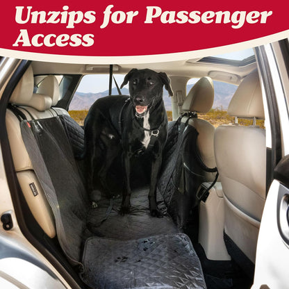 Lusso Gear Dog Car Seat Cover - Waterproof Non-Slip Car Back Seat Protector - Rear Car Seat Cover for Dogs - Universal Fit for Sedans Trucks SUVs - Scratchproof Backseat Car Cover - Machine Washable