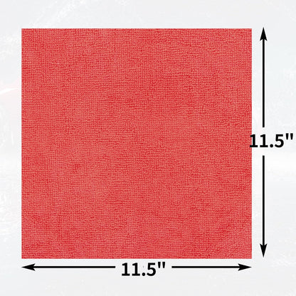 Microfiber Cleaning Cloth, 100 Pack Cleaning Rags Microfiber Towel Bulk Absorbent Lint-Free Wash Cloths, All-Purpose Shop Towels for Cars, Automotive, Garage, Home & Kitchen 11.5"*11.5"
