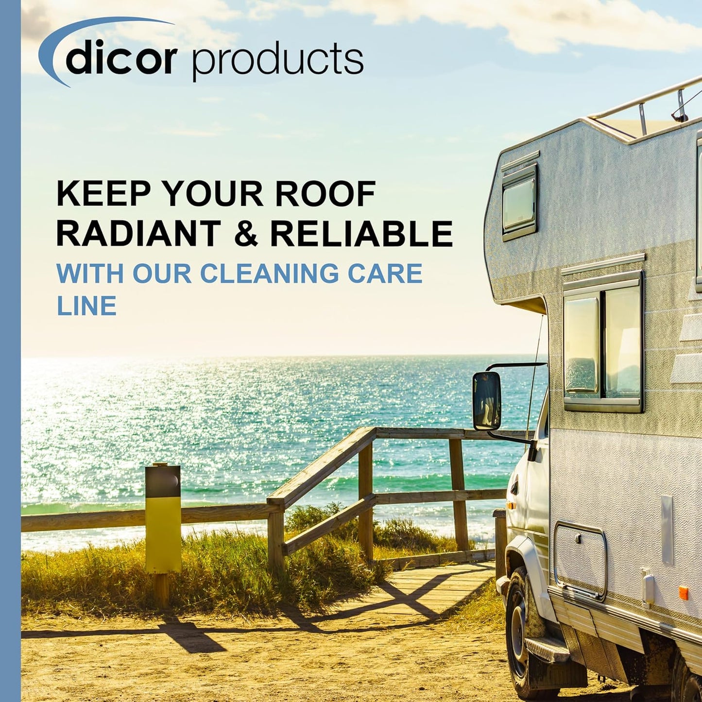 Dicor CP-BTR320S Bug & Tar Remover Cleaner Spray for RV Roofs and Exterior, White
