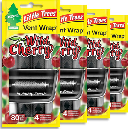 LITTLE TREES Car Air Freshener | Vent Wrap Provides Long Lasting Scent, Invisibly Fresh | New Car Scent, 16 Air Fresheners
