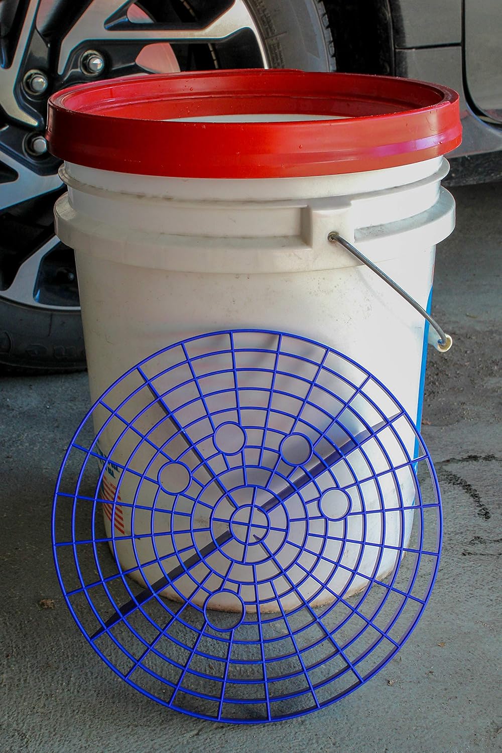 VIKING Automotive Bucket Insert Grit Trap for Car Wash and Detail Kits, Helps Remove Dirt and Debris from Microfiber, Mitts, Cloths, and Sponges, Blue