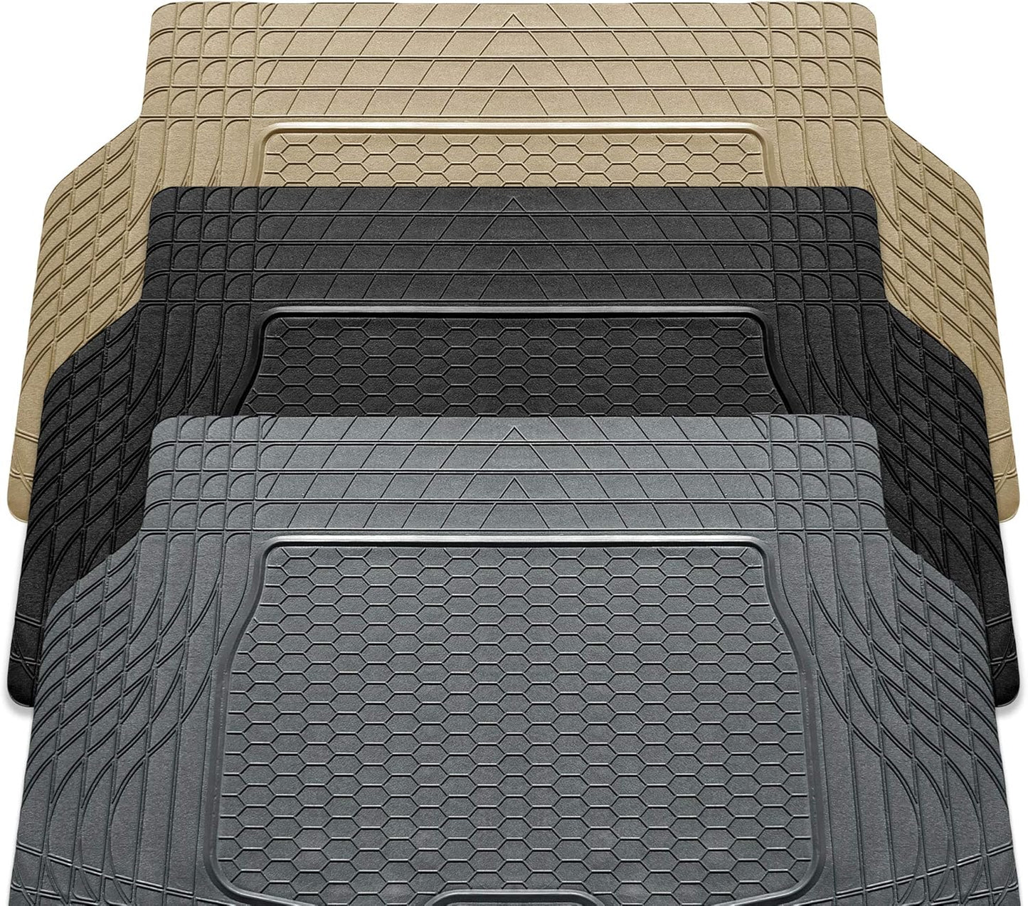 FH Group ClimaProof Universal Cargo Mat – All-Weather, Trimmable Trunk Mat (55" W x 31.5" D) – Fits Most Cars, SUVs & Trucks – Black