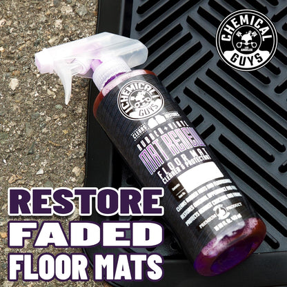 Chemical Guys Mat Renew Rubber and Vinyl Car Floor Mat Cleaner & Protectant - Cleans & Restores Rubber Liners, Running Boards, Safe for Cars, Trucks, SUVs, and More - 16 oz